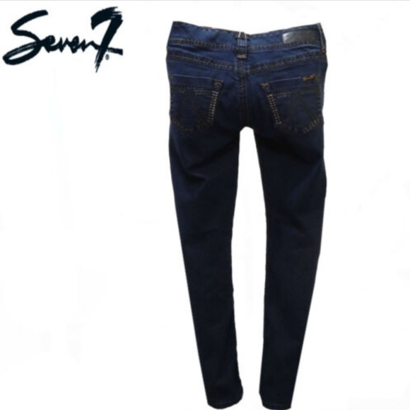 Seven 7 Jeans 28 Women Slim Straight Cute Designs - Picture 2 of 8